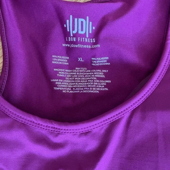 Raspberry rose colored one piece workout romper - Picture 2 of 4